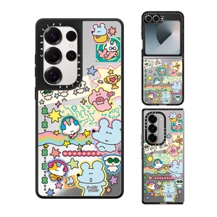 现货CASETiFY联名艺术家Sukeydokey装饰贴纸手机壳适用samsung三星S25/S24Ultra+Z Flip/Fold6/5保护套俏皮鼠