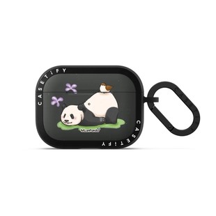 CASETiFY联名熊猫萌兰玩伴日记无线蓝牙耳机保护套适用苹果AirPods4/3雾面强韧防摔壳Pro3/2/1代镜面潮三太子