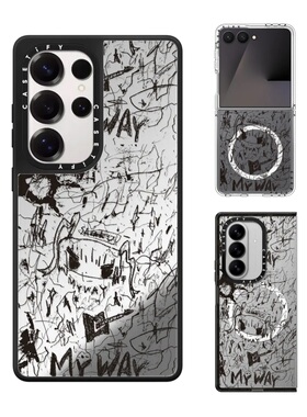 现货CASETiFY艺术家SAIAKUNANA弹奏手机壳适用samsung三星S25/S24Ultra+Z Flip/Fold7/6/5磁吸保护套摇滚潮牌