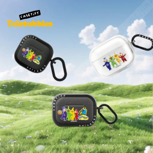 3雾面软性Pro CASETiFY联名天线宝宝Teletubbies无线蓝牙耳机保护套适用苹果AirPods4 2代强韧防摔壳透明奇趣