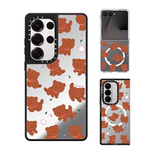 现货CASETiFY艺术家KWONI狗DORI手机壳适用samsung三星S25 5镜面磁吸保护套可爱潮牌 Fold7 Flip 24Ultra