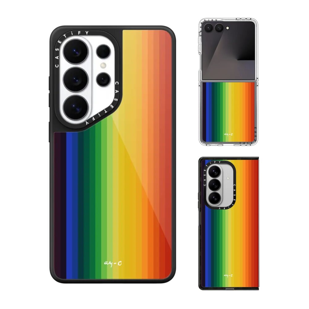 现货CASETiFY艺术家Ay-O彩虹小径手机壳适用samsung三星S26/25/24Ultra+Z Flip/Fold7/6磁吸保护套防摔时尚潮