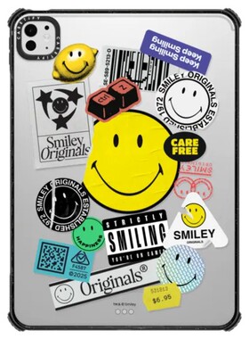 CASETiFY联名Smiley®平板电脑保护套适用苹果iPad10.9Pro13/12.9/11寸Air4/5代M2/3/4壳mini6时尚微笑标潮牌