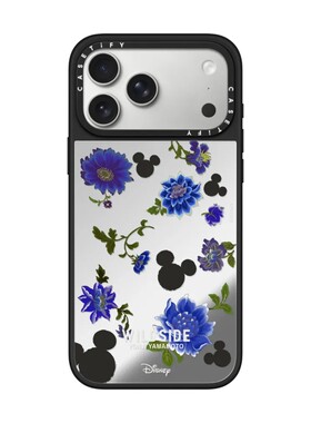 WILDSIDE迪士尼特别版CASETiFY米老鼠和蓝花图手机壳适用苹果iPhone17ProMax/Air/16/15/14/13Plus磁吸保护套