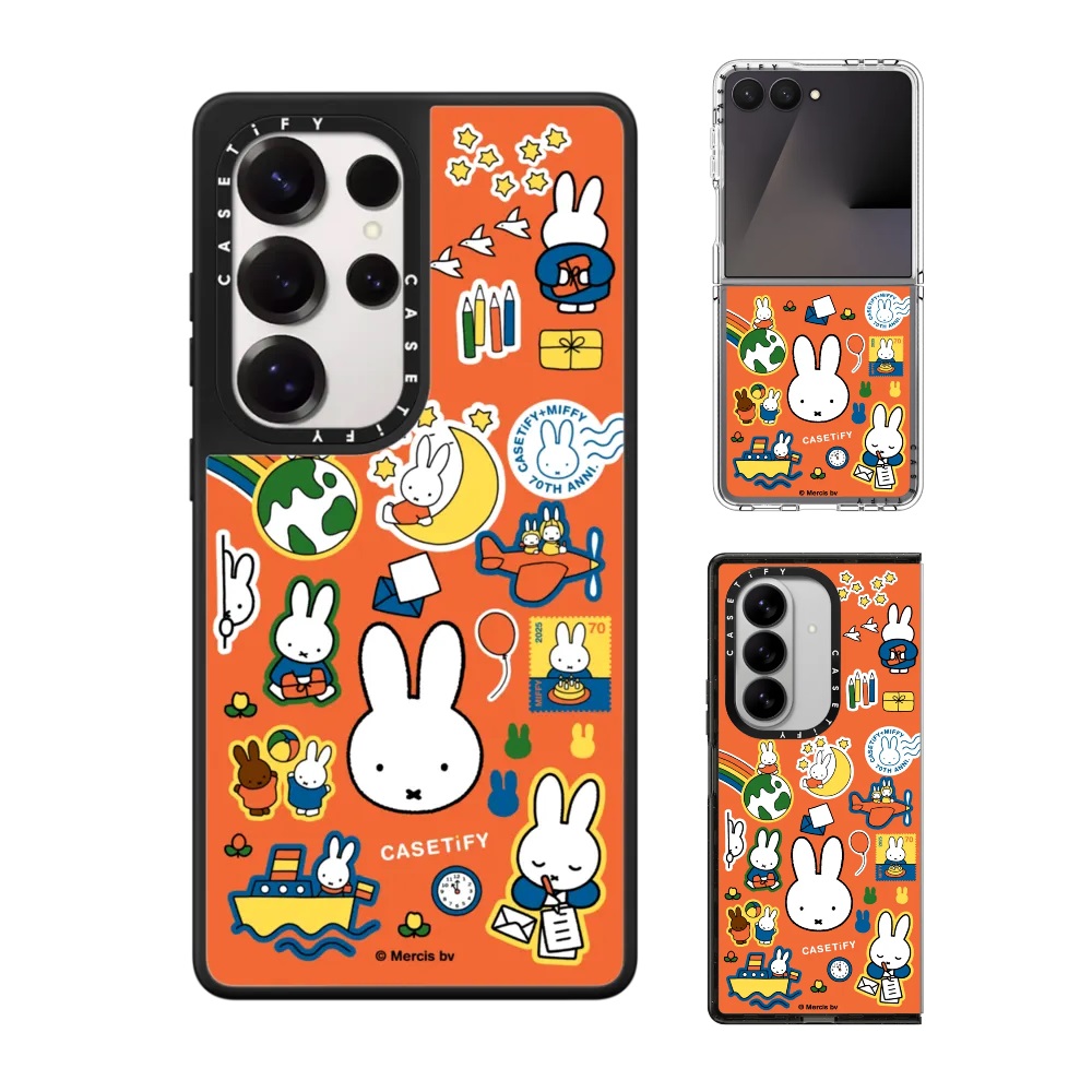 米菲邮票拼贴红底CASETiFY手机壳