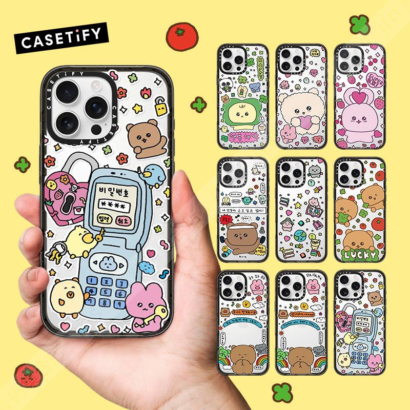 现货CASETiFY联名艺术家Gosimperson磁吸手机壳适用苹果iPhone16ProMax/15Plus镜面14/13/12mini卡通可爱潮牌