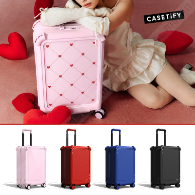 CASETiFY亮面樱草粉Travel登机箱