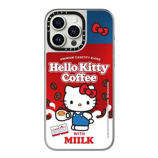 现货CASETiFY联名Hello Kitty咖啡适用苹果iPhone 15/14/13/12/11/Pro/Max/Plus/Mini镜面磁吸手机壳凯蒂猫萌