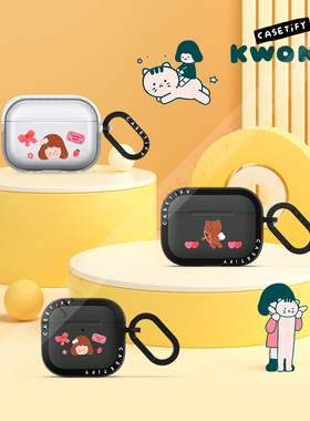 CASETiFY艺术家KWONI可爱DORI无线蓝牙耳机保护套适用苹果AirPods4/3雾面Pro3/2/1强韧防摔壳镜面卡通萌潮牌