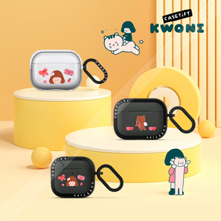 CASETiFY艺术家KWONI可爱DORI无线蓝牙耳机保护套适用苹果AirPods4/3雾面Pro3/2/1强韧防摔壳镜面卡通萌潮牌