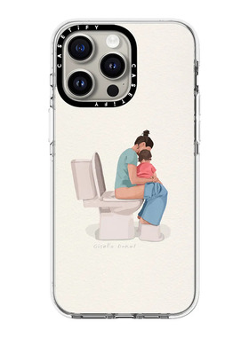 现货CASETiFY Giselle Dekel艺术家联名母与子适用苹果iPhone15/14/13/12/11/Pro/Max/Plus个性创意手机壳套