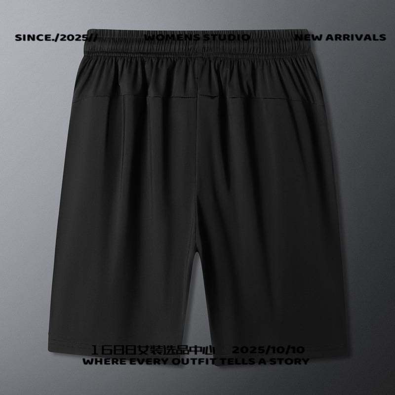 台川三门冲锋衣冰丝裤透气大码针织运动短裤速干裤吸湿排汗五分裤