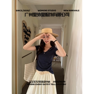 百搭简约风领串珠短 夏季 广州里外里服饰有限公司 全员自留强推