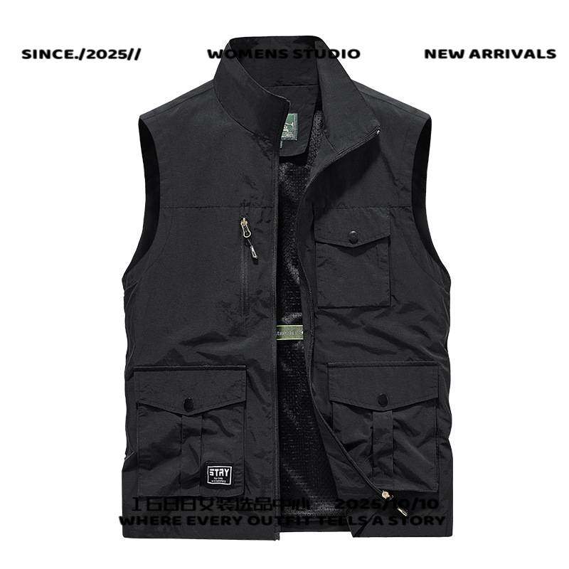 台州三门冲锋衣软壳运动背心男夏季新款宽松透气多口袋户外速干钓,男装,常规马甲,淘宝优惠券,粉丝福利购,淘宝优惠卷