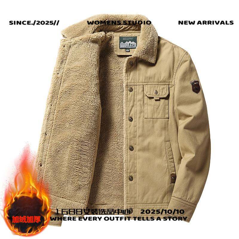 泉州玉牌羽绒服中年人男士休闲秋冬款夹克衫中老年爸爸装厚款外套