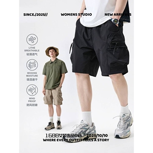 泉州犇潮冲锋衣三合一户外登山耐磨机能工装短裤男夏季吸湿速干运