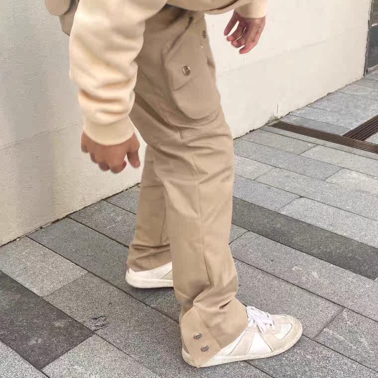 laszroy HAONANHUANG/浩楠黄日本重磅斜纹棉布多口袋开衩排扣长裤在类目 男装, 休闲裤中 - 来自Buy2taobao.com提供专业的淘宝代购服务