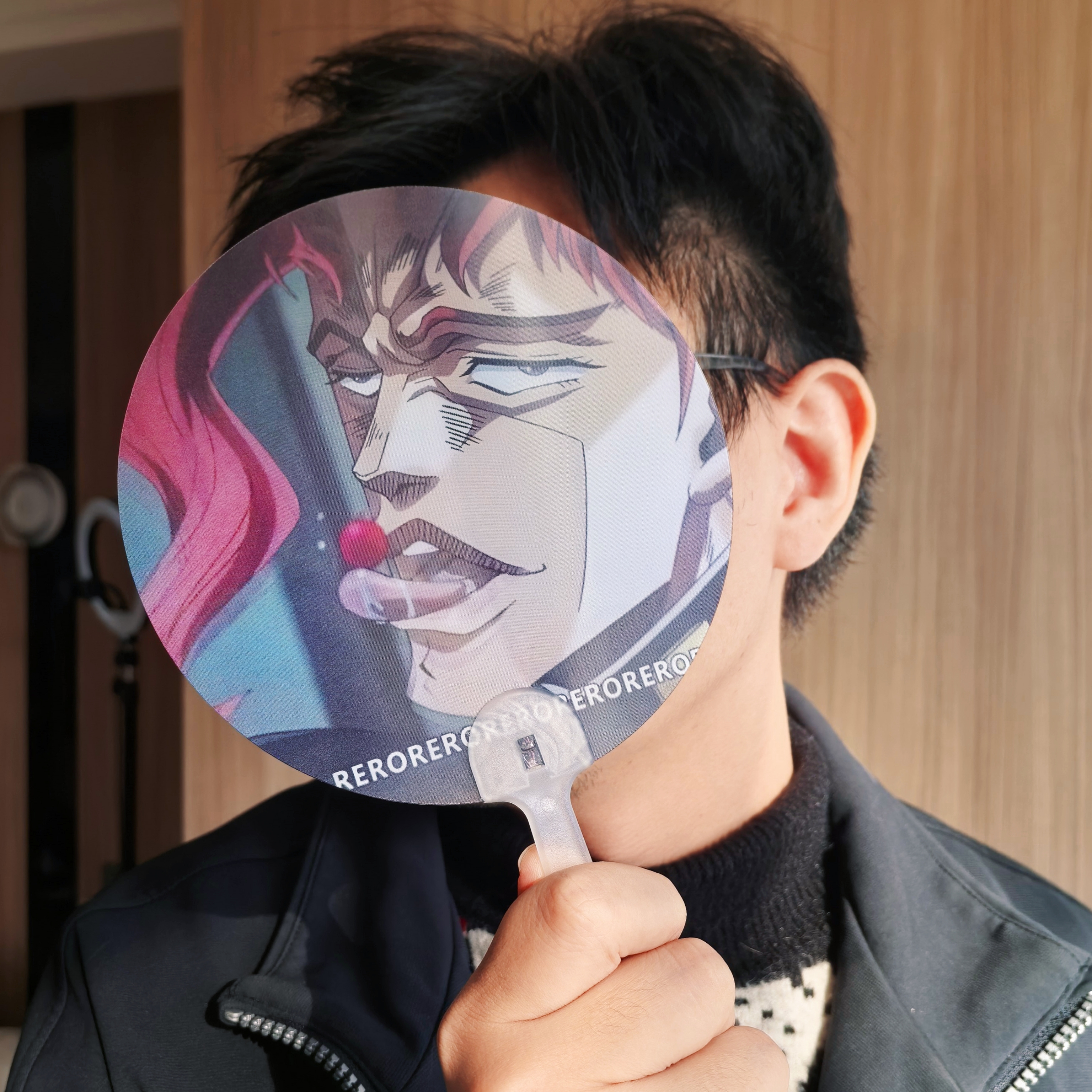 舌头可动花京院光栅扇子