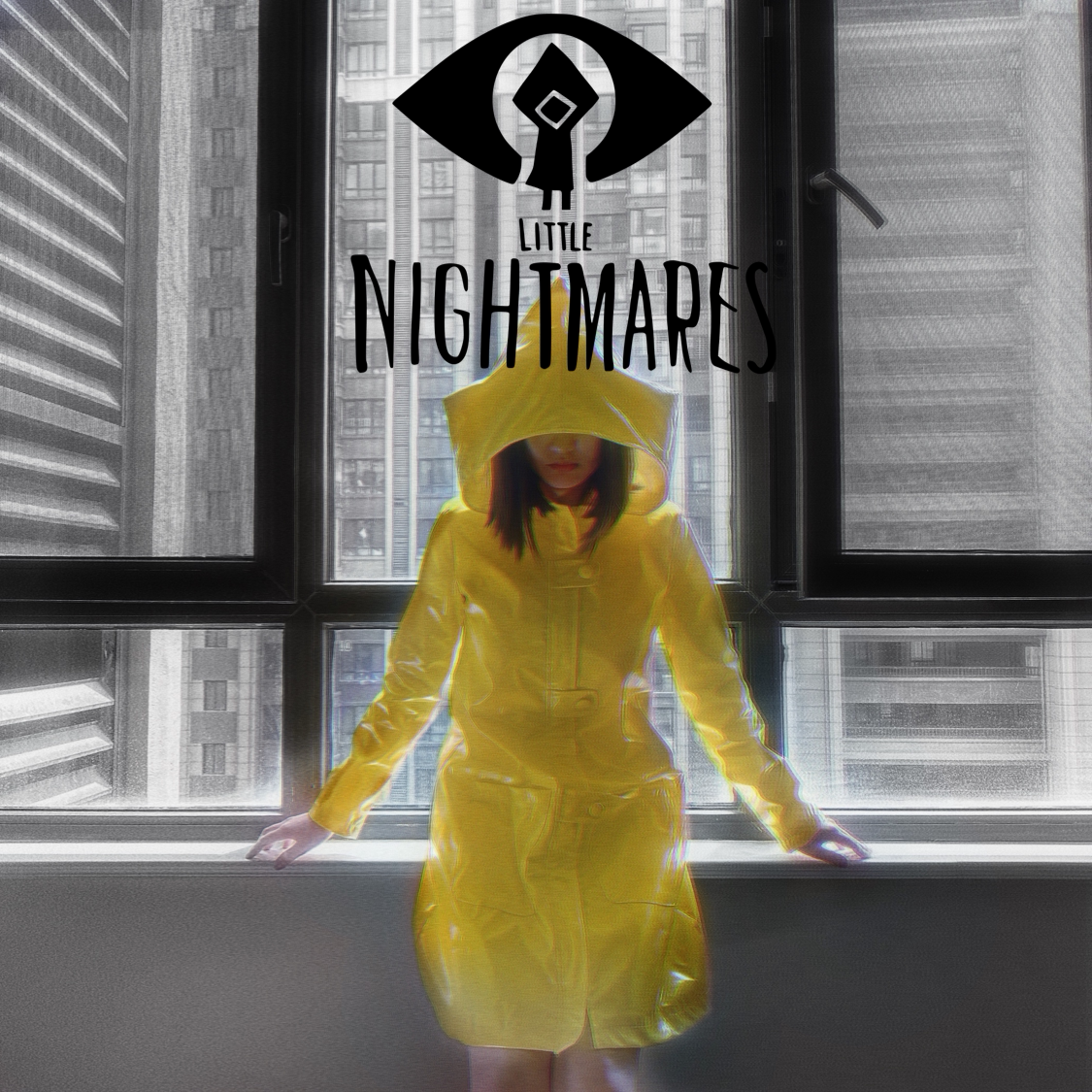 赛博户外小六防水风衣雨衣小小噩梦cos杀手梦魇黄色成人斗篷防雨