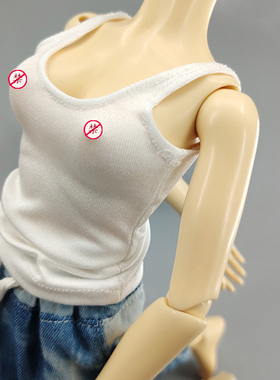 bjd背心SDJ基础娃衣全尺寸拍下留言娃娃信息满78包邮黑色白色娃衣