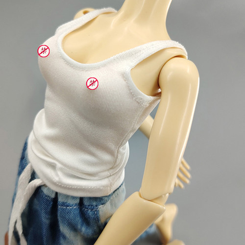 bjd背心SDJ基础娃衣全尺寸拍下留言娃娃信息满78包邮黑色白色娃衣