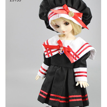 bjd校服 SD水手服 6分娃衣 浅紫娃衣23155