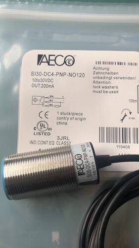 AECO接近开关SI12SS - DC4 NPN NO H S SI12SS - DC4 NPN NOS询价