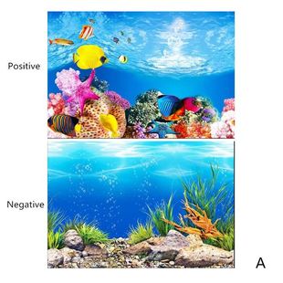 Aquarium Landscape Sticker Poster Fish Tank 3D Background St