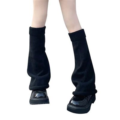 Y2k Lolita Leg Warmers Kawaii Knitted Long Socks Calf Gaiter