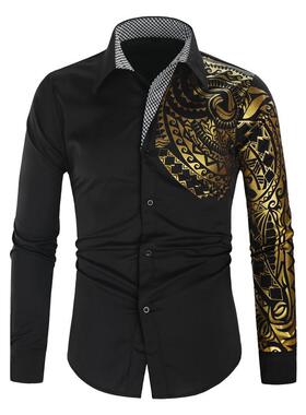 Office Shirts For Men Black White Shirt Clothes Casual Tops