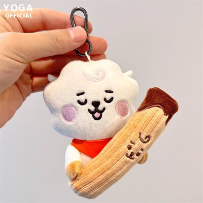 10CM Kawaii  Bt21 Cartoon Shooky Cooky Chimmy Rj Plush Penda