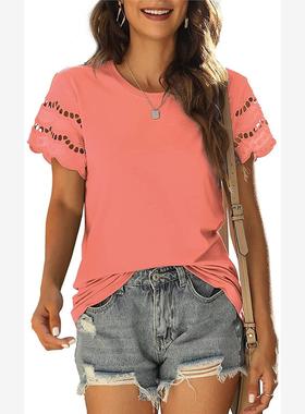 T-Shirts For Women Ladies Summer Clothes tshirt Tops Black