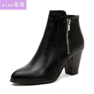 2020 woMen winter ladies high heels shoes Martin boots 41-43