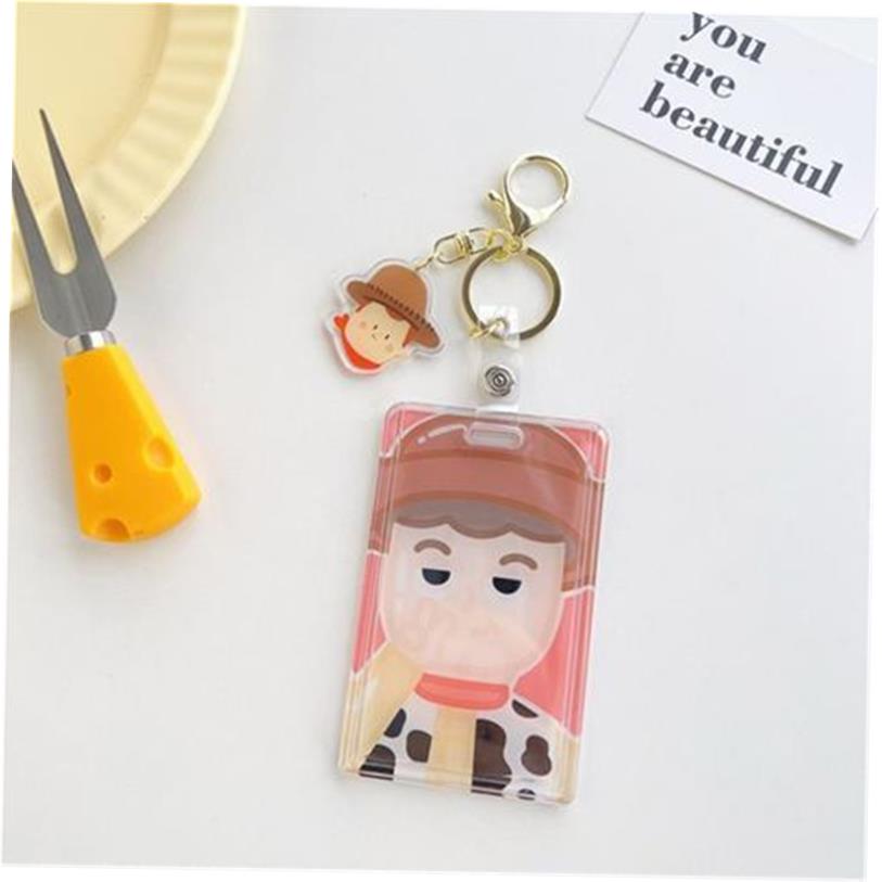 key Mouse Keychain School Bag Charm Toy Story Id Card Holder