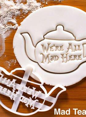 Eat Me Cake Cutter Alice In Wonderland Crazy Teapot Drink Me