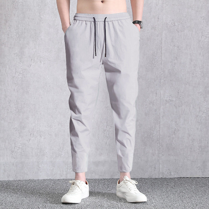 Causal Pants Men Mens Trousers Jogger Straight Loose Summer