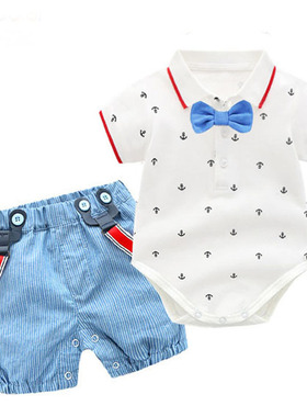 Baby Boy Clothes Summer Gentleman Birthday Suits Newborn Par