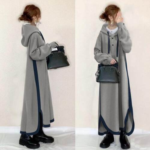 春季新款拼接卫衣裙日系