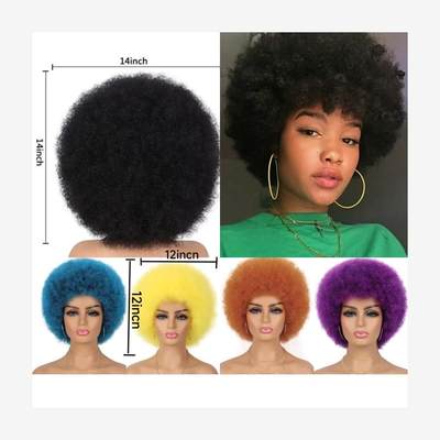 Synthetic Wig Afro hair wigs非洲蓬蓬头爆炸头假发女非洲小卷发