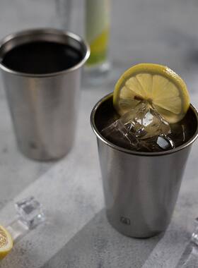 冯唐出品纯钛叠放宽口咖啡杯