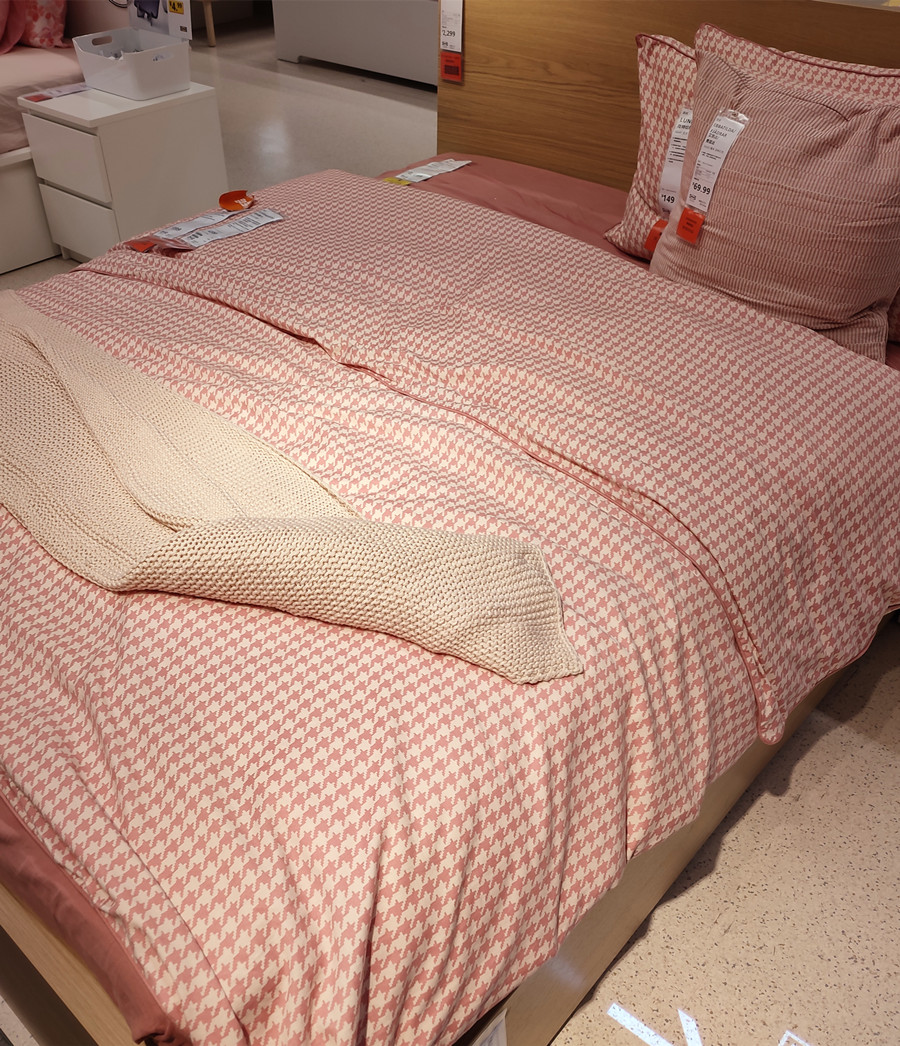 IKEA/宜家纯棉磨毛材质温馨被套