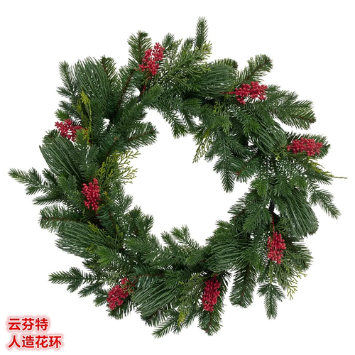 IKEA宜家 云芬特 人造花环圣诞节日装饰挂件温馨氛围装扮仿真花环