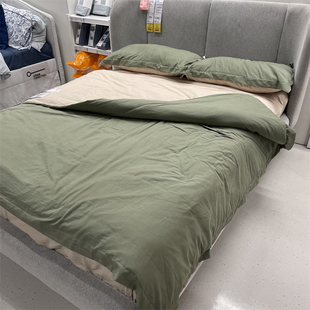 IKEA宜家拉普若 被套床上用品三/四件套纯棉磨毛秋冬保暖加厚被罩