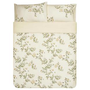 IKEA宜家 弗玛斯邦 被套和枕套简约纯棉材质花卉图案温馨床上被罩
