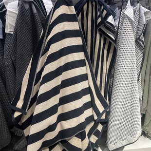 IKEA宜家 斯隆霍冒 浴巾纯棉毛巾中厚吸水简约条纹图案擦脸擦身巾