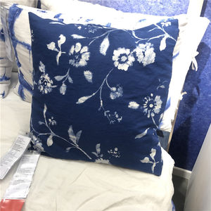 IKEA宜家 布洛格朗 垫套抱枕套沙发靠垫小花朵图案50x50厘米