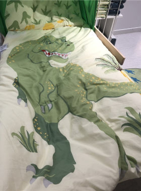 宜家ikea特里克霸王龙图案被套