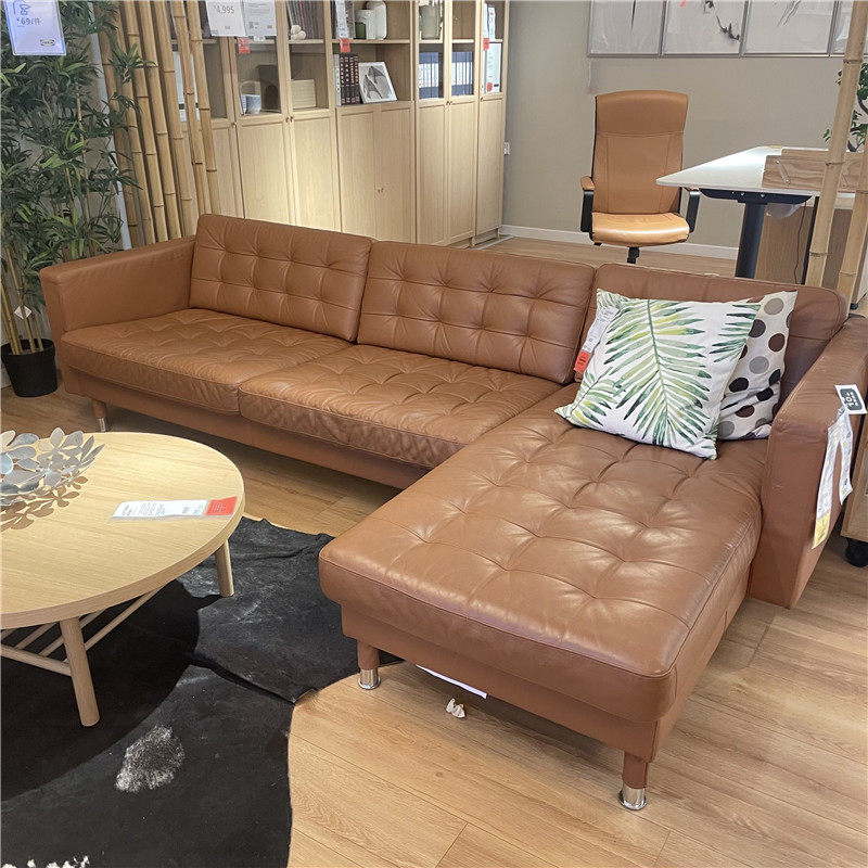 IKEA宜家轻奢风头层牛皮