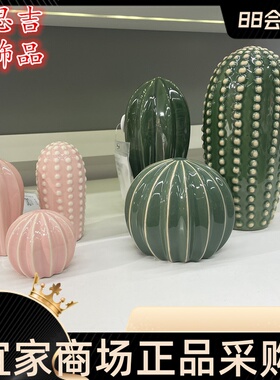 ikea宜家梵思吉仙人掌陶瓷绿色