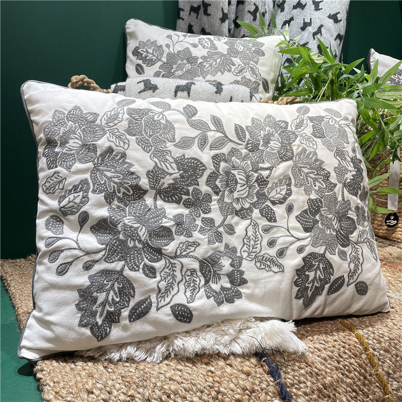 中空纤维IKEA/宜家靠垫花卉图案